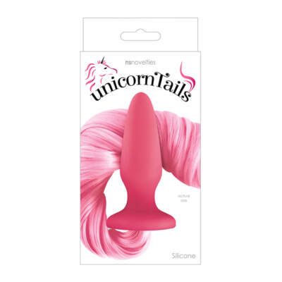 NS Novelties Unicorn Tails Butt Plug Pastel Pink NSN-0509-34 657447098086
