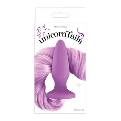 NS Novelties Unicorn Tails Butt Plug Pastel Purple NSN-0509-35 657447098093