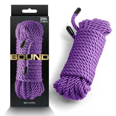 NS Novleties Bound 25ft Bondage Rope Purple NSN 1300 05 657447106378 Multiview