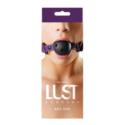 NSN-1251-15 - Lust Bondage - Ballgag (Purple) - 657447097546