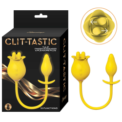 Nasstoys – “Clit-Tastic” Rechargeable Tulip Finger Massager & Pleasure Plug (Yellow)