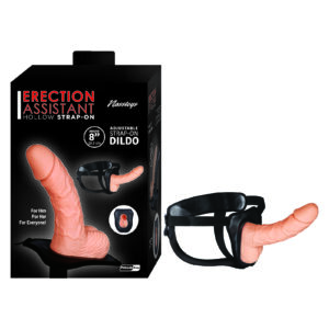 Nass Toys Erection Assistant 8 inch Hollow Strap on Light Flesh 3054 1 782631305418 Multiview
