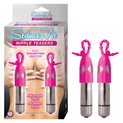 Nass Toys Seduce Me Nipple Teasers Vibrating Nipple Lassos Pink NASS2850 Multiview