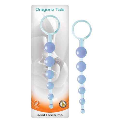 Nass Toys Seven Creations Dragonz Tale Anal Beads Clear Blue 2963 2 782631296310 Multiview
