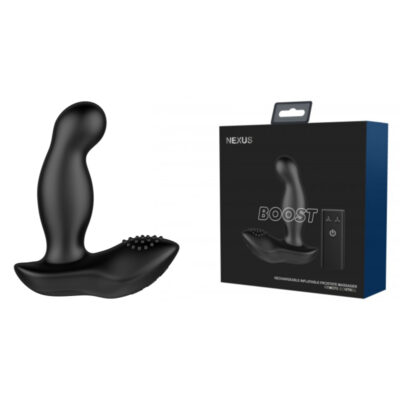 Nexus Boost Remote Inflatable Vibrating Prostate Massager Black BOOS1 5060274221438 Multiview