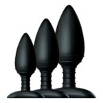 Nexus Butt Plug Trio Black Anal Training Kit Black 5060274221261