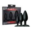 Nexus Butt Plug Trio Black Anal Training Kit Black 5060274221261