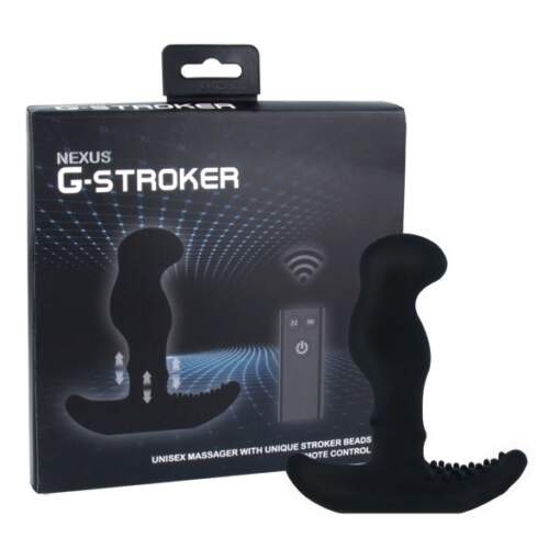 Nexus G Stroker Rechargeable P-Spot G-Spot Massager Remote Control Black NXS-G-Stroker 5060274221131