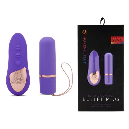 Nu Sensuelle Bullet Plus Remote Control Bullet Vibrator Purple BT W70UV 9342851002828 Multiview