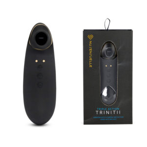 Nu Sensuelle Trinitii Clitoral Suction Flickering Vibrating Stimulator Black BT W65BK 9342851003122 Multiview