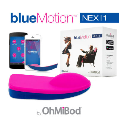 Ohmibod BlueMotion Nex 1 2nd generation Bluetooth Panty Vibrator Blue Pink OMBBM03 858135006578 Multiview
