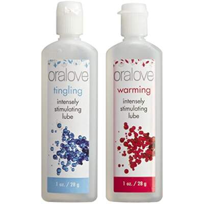 Oralove Dynamic Duo Lickable Lubes Warming Tingling 2 pack 1355-05-BX