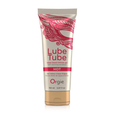 Orgie Lube Tube HOT Warming Water based Lubricant 150ml 5600298351065 Boxview