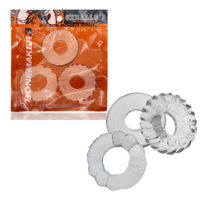 Oxballs Bone Maker 3 C Ring Pack Clear OX 3061 CLR 840215121691 Multiview