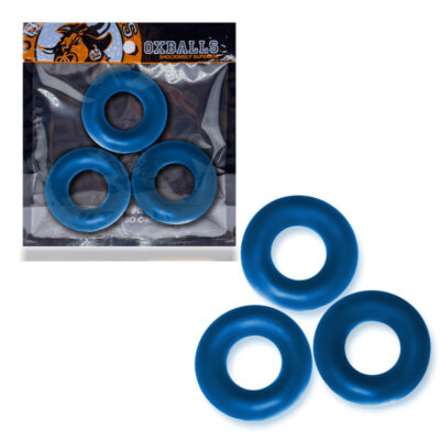 Oxballs Fat Willy 3 Super Stretch Cock Ring Pack Space Blue OX 3065 SPC 840215121066 Multiview