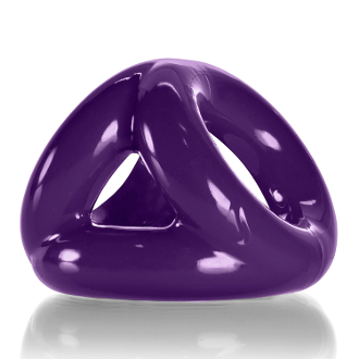 Oxballs Tri Sport 3 Ring Cocksling Eggplant Purple 840215107091 Detail