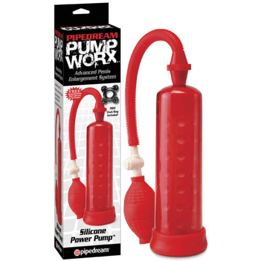 PD3255-15 - Pipedream Pump Worx Red Silicone Power Pump
