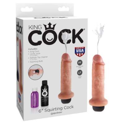 King Cock 6'' Squirting Cock - PD5606-21 - 603912737967 - Pipedream