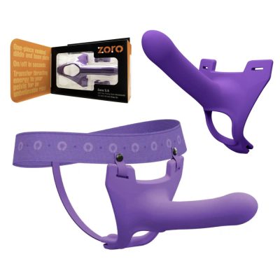 Perfect Fit Zoro 5 point 5 inch Strap On With 2 Waistband Sizes SM and LXL Purple ZR 03P 851127008048 Multiview