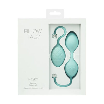 Pillow Talk Frisky Silicone Pleasure Balls Set Teal 56719 677613567192
