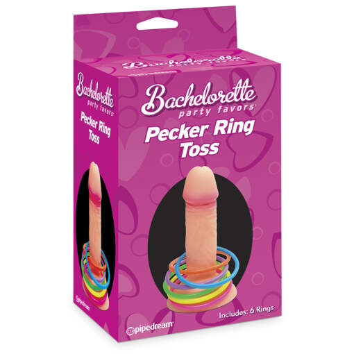 Pipedream Bachelorette Pecker Ring Toss Game Penis Ring Toss PD8202-01 603912116069 Boxview