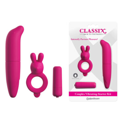 Pipedream Classix Couples Vibrating Starter Kit Pink PD1418 11 603912765809 Multiview