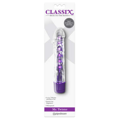Pipedream Classix Mr Twister Sleeved Vibrator Purple PD1977-12 603912755657
