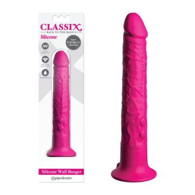 Pipedream Classix Silicone Wall Banger Vibrating Dong Pink PD1962 11 603912765793 Multiview