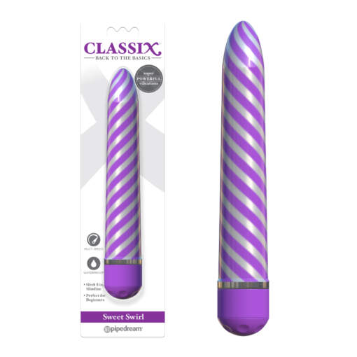 Pipedream Classix Sweet Swirl Smoothie Vibrator Purple PD1985 12 603912757590 Multiview