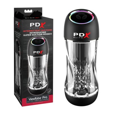 Pipedream Extreme PDX Elite ViewTube Pro Suction Stroker Masturbator Clear RD545 603912774597 Multiview