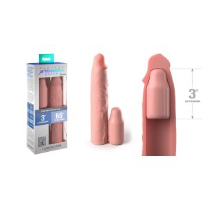 Pipedream Fantasy Xtensions Elite Silicone 3 Inch Penis Extender Sleeve Light Flesh PD4153 21 603912772647 Multiview