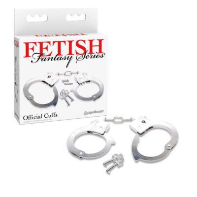 Pipedream Fetish Fantasy Series Official Cuffs Silver PD3805 00 603912105254 Multiview