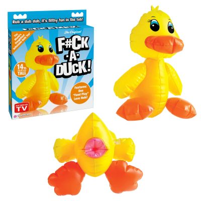 Pipedream Fuck a Duck Inflatable Novelty Love Duck Yellow PD8610 00 603912350784 Multiview