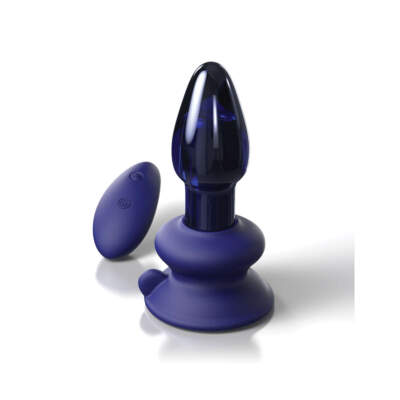 Pipedream Icicles No85 Wireless Remote Vibrating Glass Plug Purple PD2885 14 603912766271 Detail