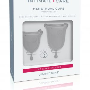 Pipedream Jimmyjane Silicone Menstrual Cups Clear JJ10601 603912754872