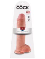 Pipedream King Cock 11 Inch Cock with Balls Light Flesh PD5510 21 603912350197 Boxview