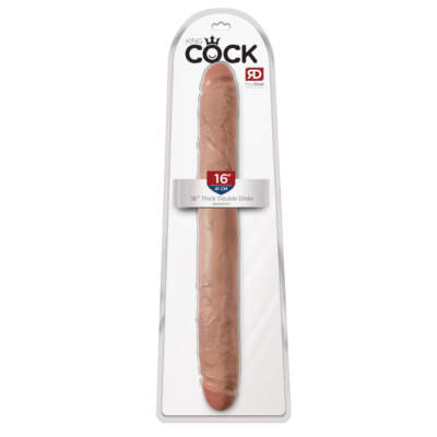 Pipedream King Cock 16 Inch Thick Double Dildo Tan Flesh PD5518 22 603912746471 Boxview