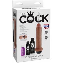 Pipedream King Cock 7 Inch Squirting Cock Tan Flesh PD5607 22 603912753349 Boxview
