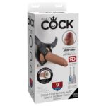Pipedream King Cock 9 Inch Uncut Hollow Strap-on Kit Tan Flesh PD5647-22 603912750942