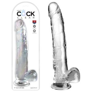 Pipedream King Cock Clear 11 Inch Cock with Balls Clear PD5759 20 603912774665 Multiview