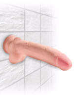 Pipedream King Cock Plus 10 inch Triple Density Cock with Balls Light Flesh PD5721 21 603912762549 Wall Detail