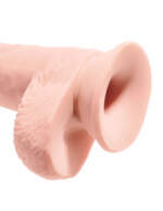 Pipedream King Cock Plus 10 inch Triple Density Fat Cock with Balls Light Flesh PD5722 21 603912762556 Suction Detail
