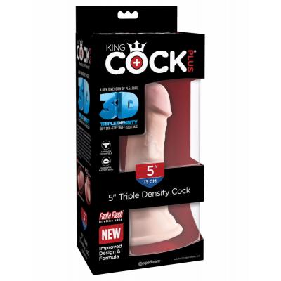 Pipedream King Cock Plus 5 inch Triple Density Cock Light Flesh PD5725 21 603912762662 Boxview