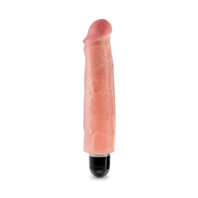 King Cock 7 in. Vibrating Stiffy White Flesh - PD5522-21