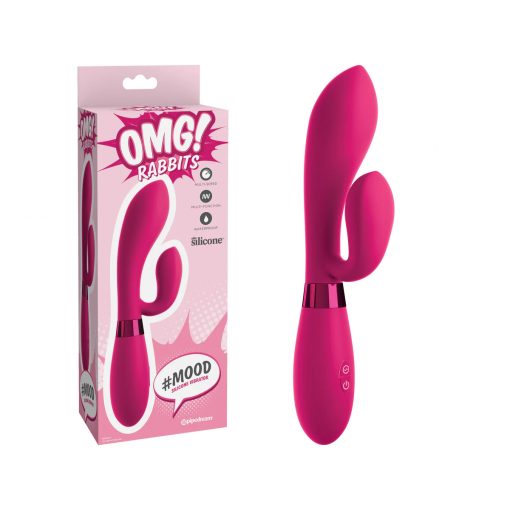 Pipedream OMG Mood Rabbit Vibrator Pink PD1780 00 603912758177 Multiview