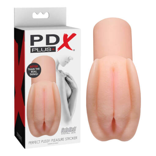 Pipedream PDX Plus Perfect Pussy Pleasure Stroker Light Flesh rd601 21 603912764291 Multiview
