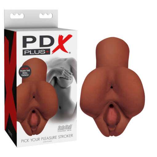 Pipedream PDX Plus Pick Your Pleasure Stroker Dark Flesh rd608 29 603912766103 Multiview