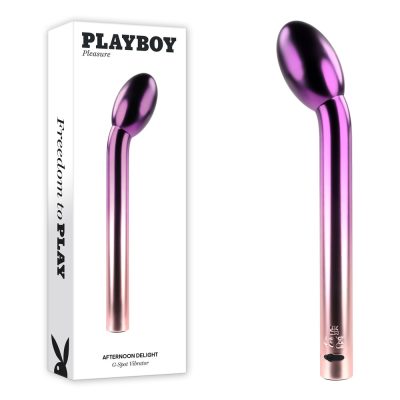 Playboy Pleasure Afternoon Delight G Spot Vibrator Ombre Purple Rose Gold PB RS 1218 2 844477021218 Multiview