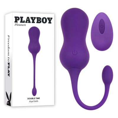 Playboy Pleasure Double Time Remote Vibrating Kegel Balls Purple PB RS 2406 2 844477022406 Multiview