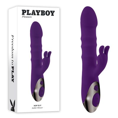 Playboy Pleasure Hop To It Rabbit Vibrator Purple PB RS 2345 2 844477022345 Multiview